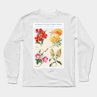 Flower watercolor illustration (1915) Long Sleeve T-Shirt